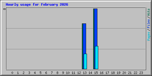 Hourly usage for February 2026
